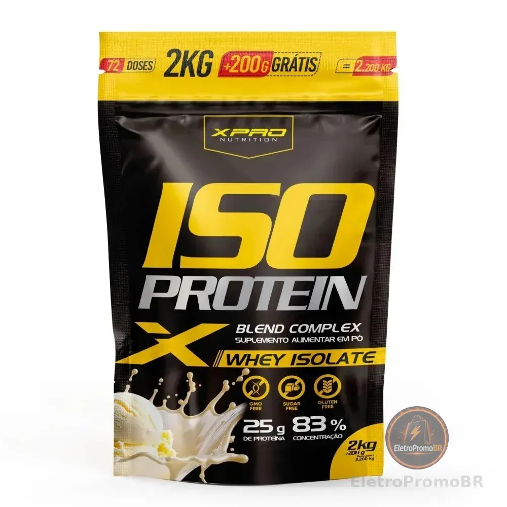 Whey Protein Isolado Iso Blend Complex Zero Açucar Baunilha 2.200kg Xpro Nutrition