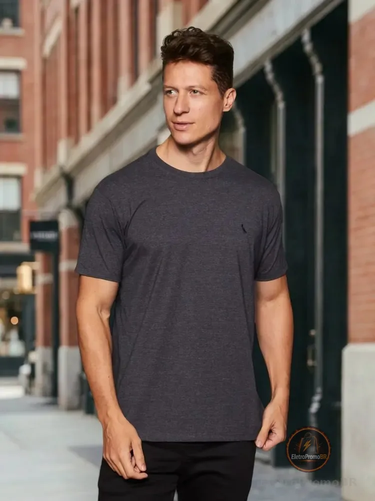 Camiseta Paris Masculino Reserva  Preto Liso G