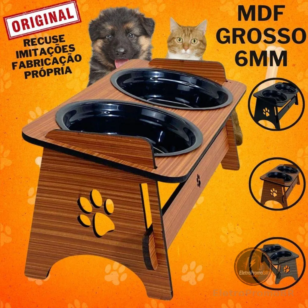 Comedouro  Bebedouro  Pet Suspenso Para Cães e Gatos Elevado Com TAMPAS