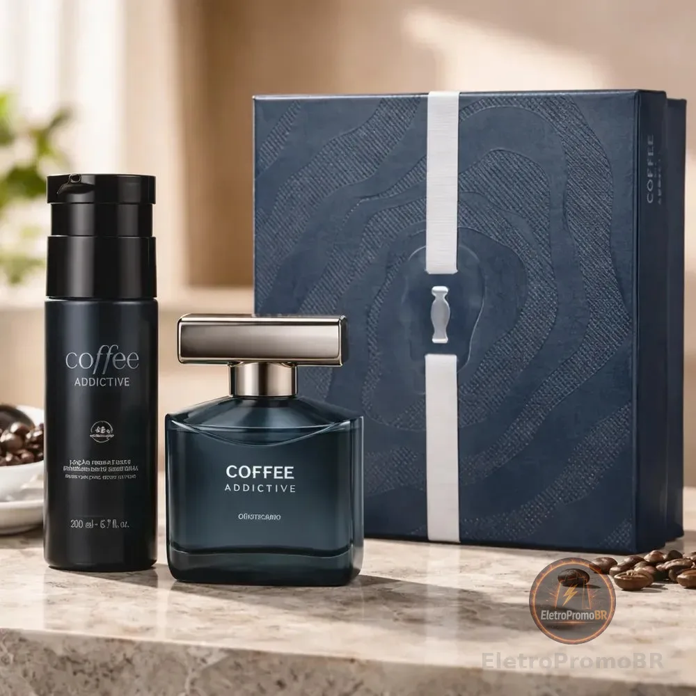 Kit Presente Perfume Masculin Coffee Addictive Man (2 Itens)