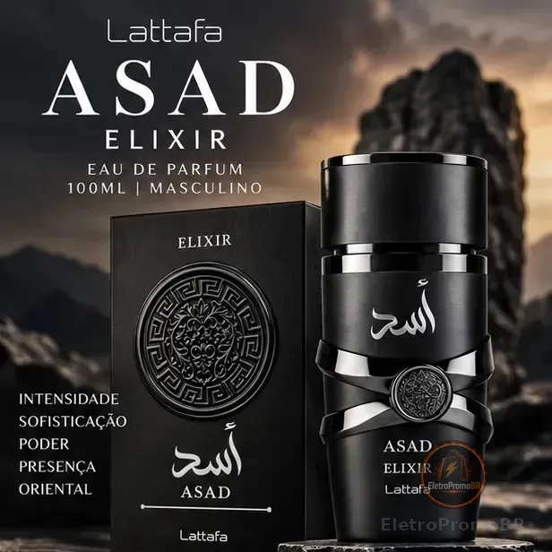 Lattafa Asad Elixir Masculino 100ml Eau de parfum