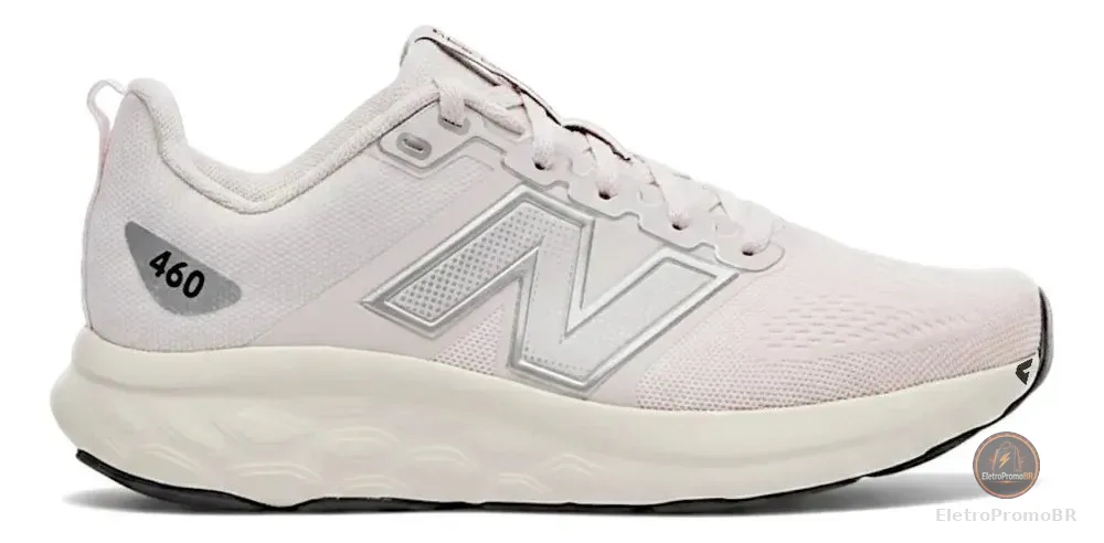 Tenis New Balance 460 V4 Feminino Rosa Claro E Prata Liso 38 Br