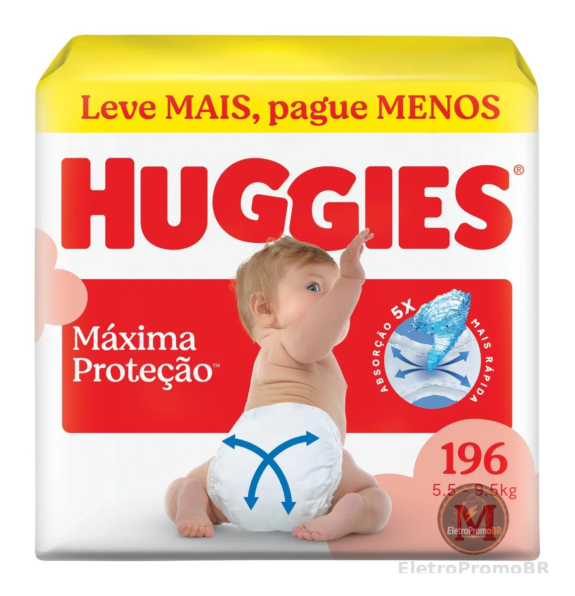 Huggies Fralda Supreme Care M 196 Un