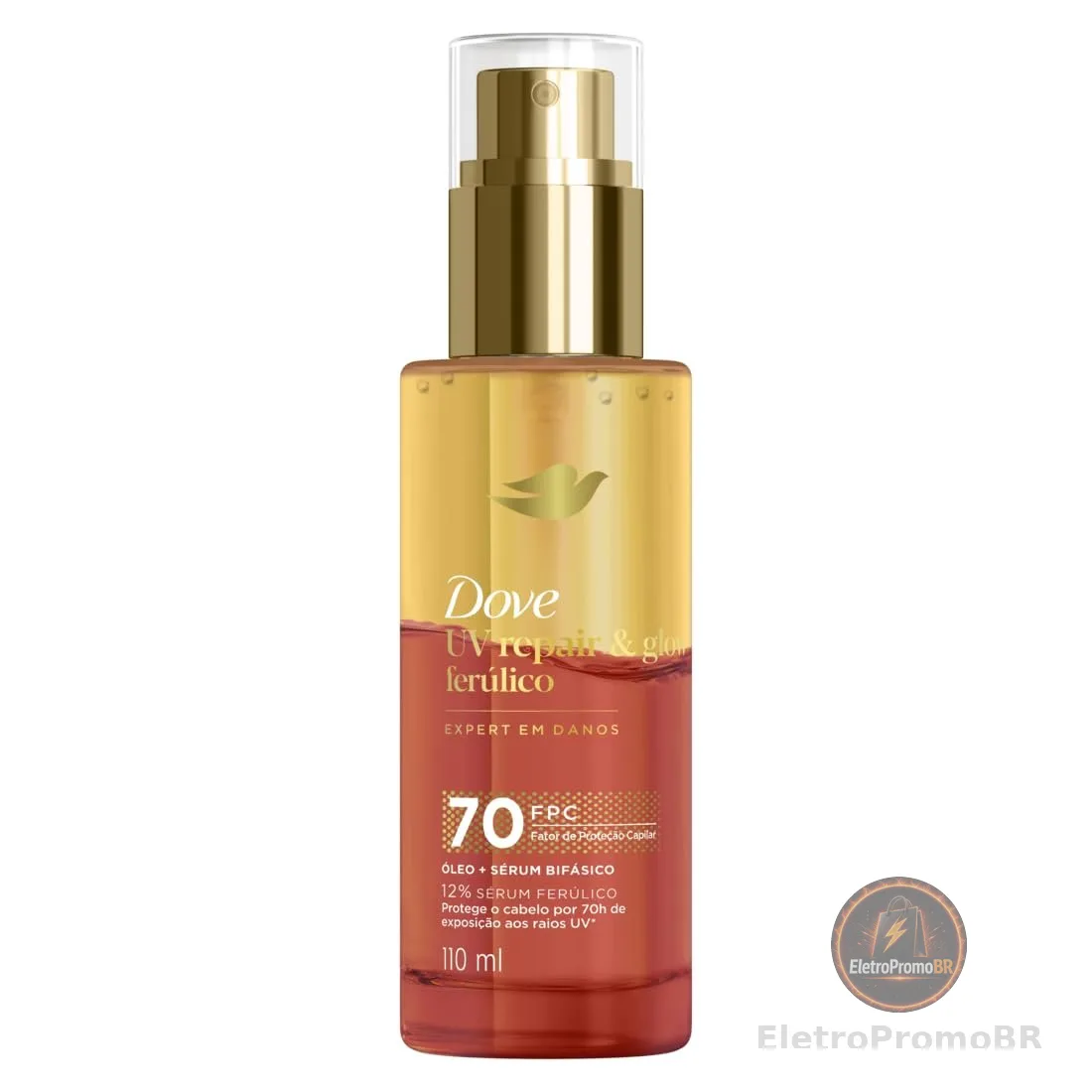 Dove Óleo e Sérum Bifásico UV Repair & Glow + Ferúlico 110ml