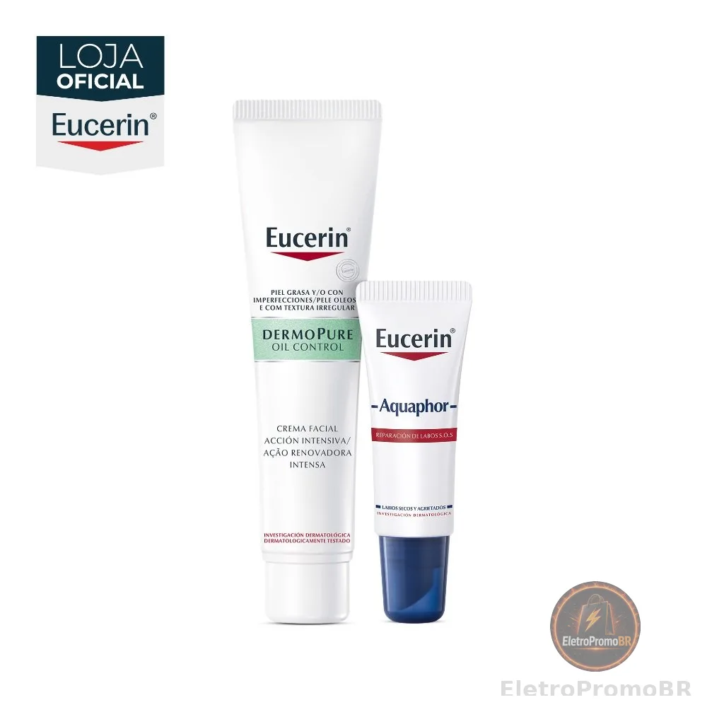 KIT EUCERIN Dermopure Peeling 10 40ml + Aquaphor Reparador Labial 10ml