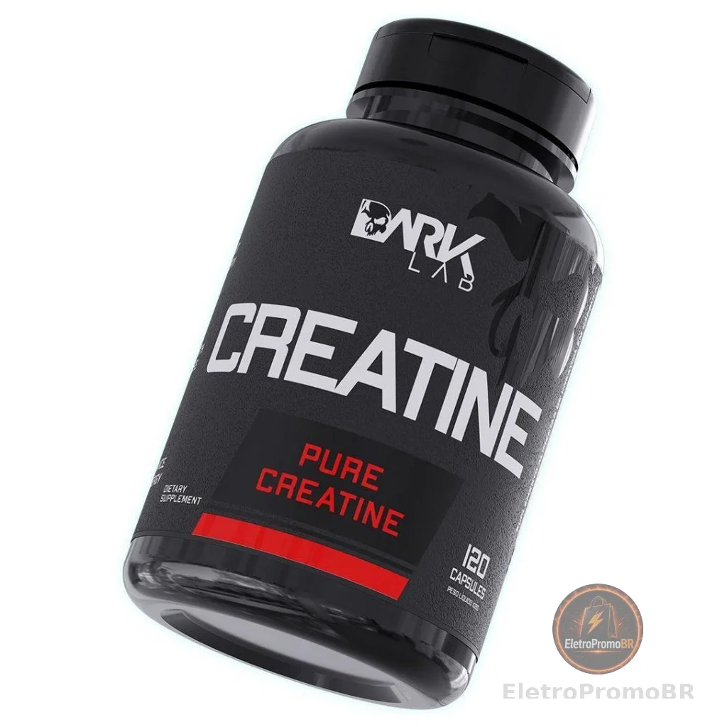 Creatina Monohidratada 100% Pura 120 Cápsulas Dark Lab - Creatina Pura em Cápsula