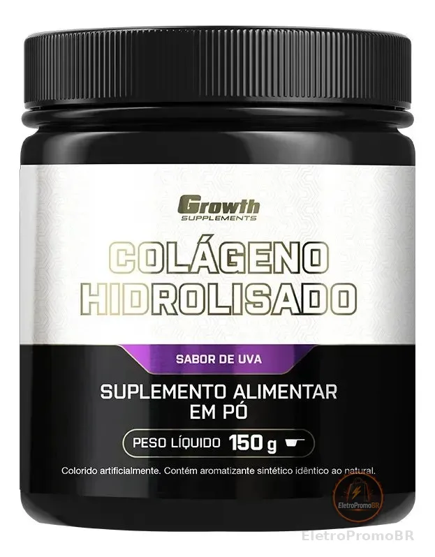 Colágeno Hidrolisado 150g Growth Supplements Uva