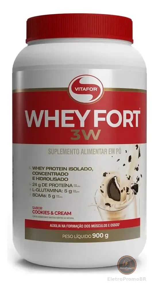 Whey Fort 3w Cookies & Cream 900g Vitafor