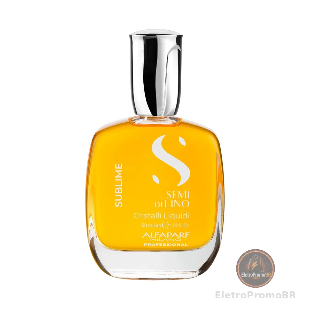 Alfaparf Milano Semi di Lino Sublime Cristalli Liquidi Óleo Capilar com Proteção Térmica - Tratamento de Sérum de Alisamento Finalizador Superior - Brilho Brilhante - Fórmula Vegana 50ml