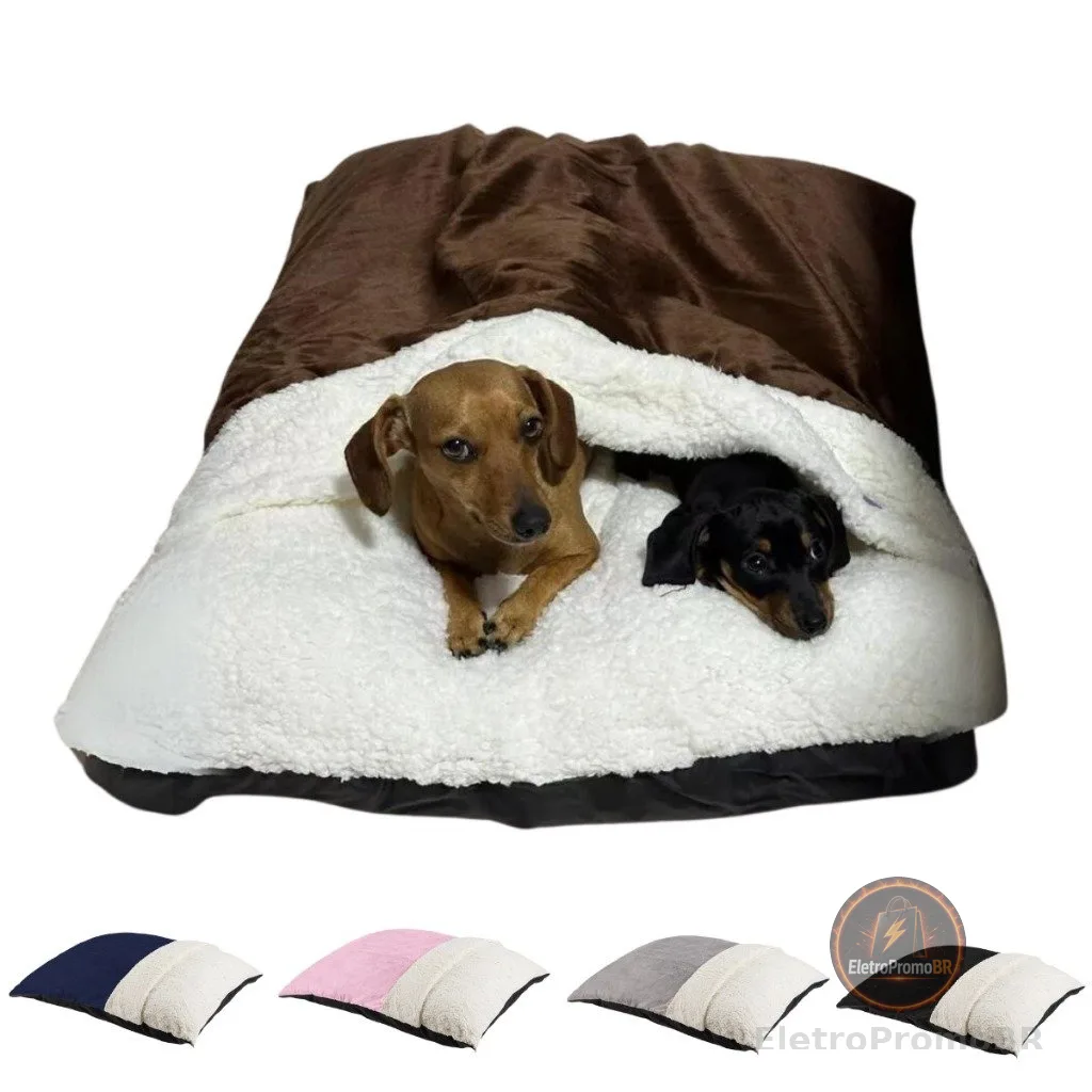 Caminha de Cachorro Cama Pet Saquinho de Dormir Para Gato Pele de Carneiro Canguru