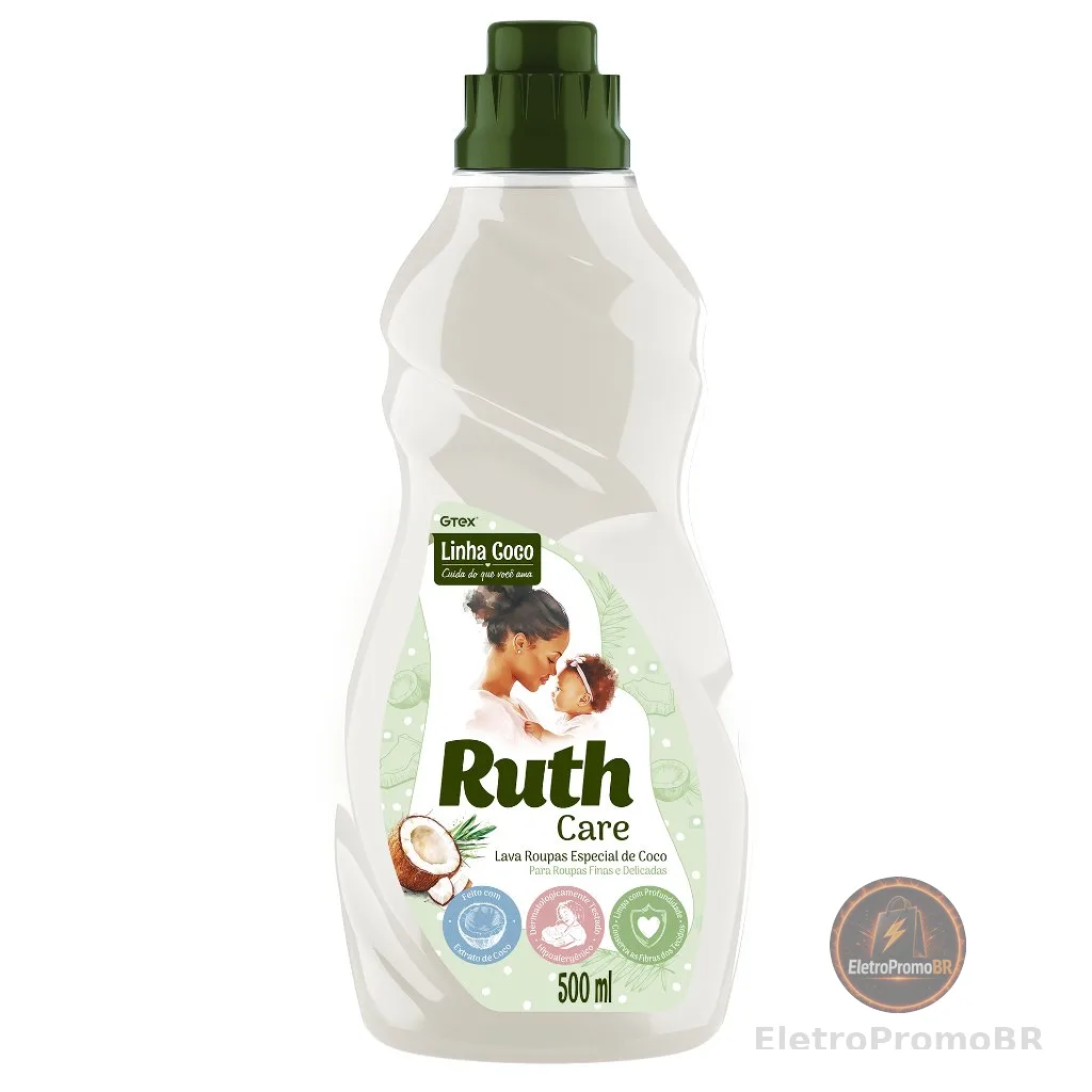 LAVA ROUPAS LIQUIDO COCO RUTH 500ML