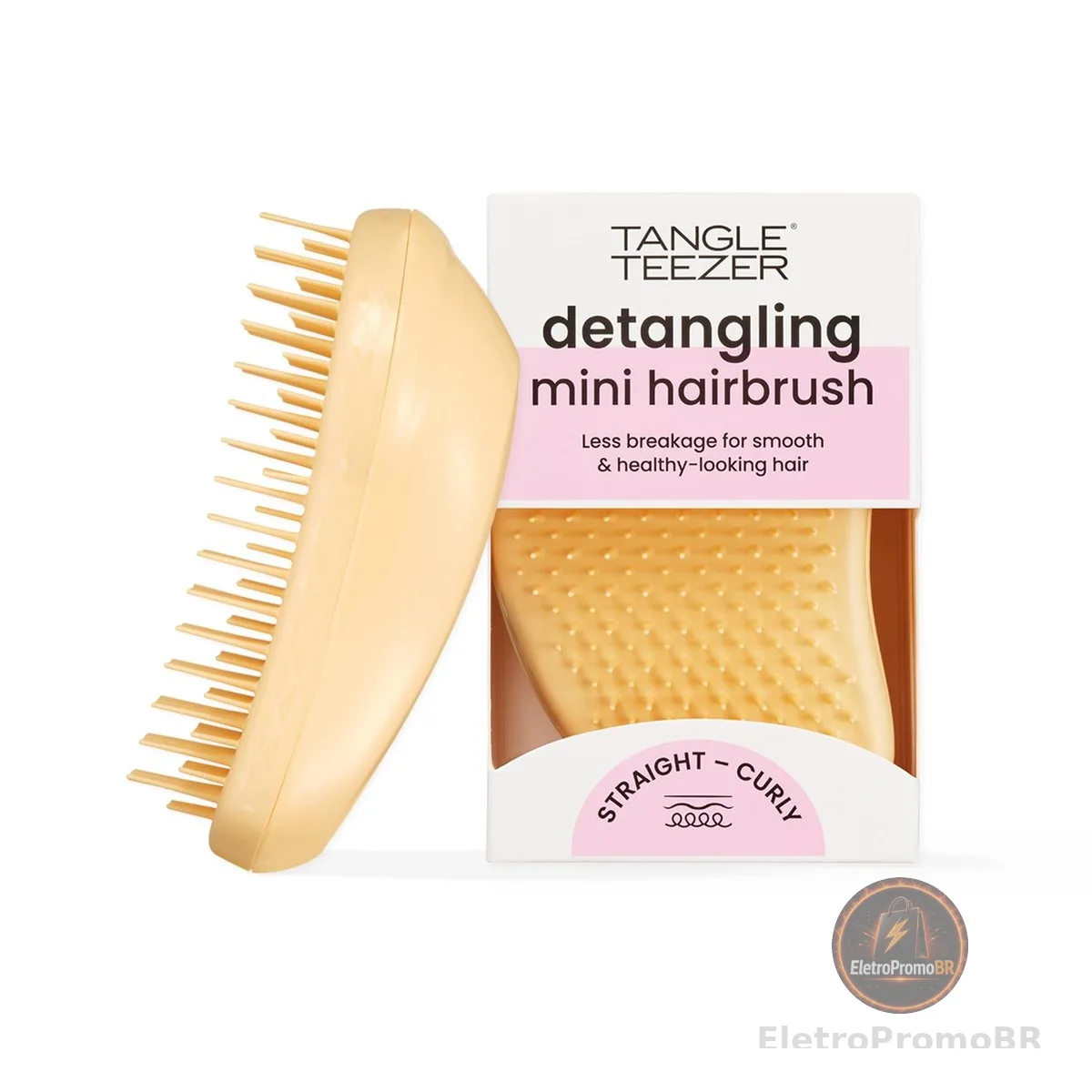 Tangle Teezer - Escova de cabelo desemabaraçadora The Original Mini para todos os tipos de cabelo, úmido e seco, Cor: Amarelo
