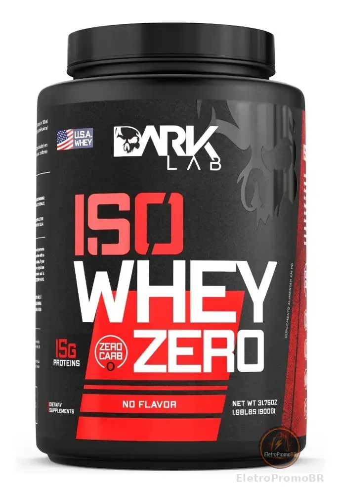 Whey Isolado Zero Carb 900g Natural - Dark Lab (Low Carb)