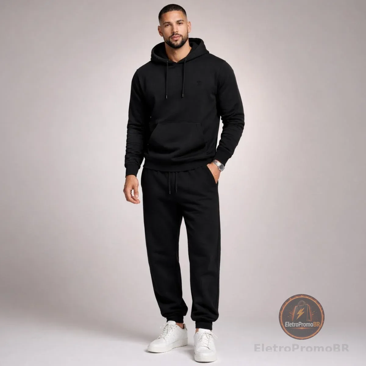 Conjunto Moletinho Calça e Moletom Masculino