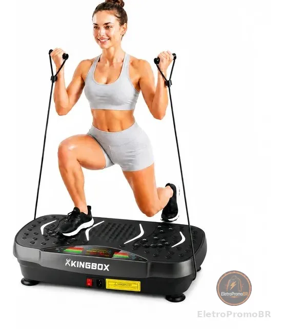 Plataforma Vibratória Fitness Emagrecimento Tonificar Corpo