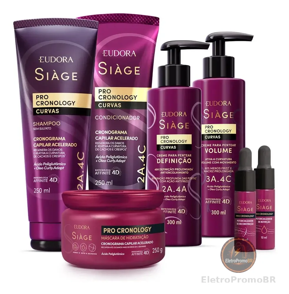 Combo Siàge Pro Cronology Curvas Completo (7 Itens)