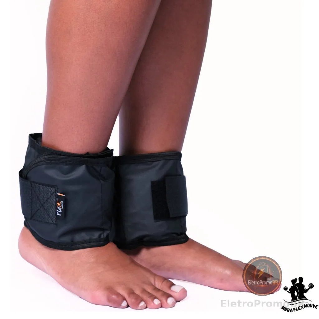 Caneleira Com Peso 2kg Par Tornozeleira Peso Treino Exercício Crossfit Fitness Academia Musculação