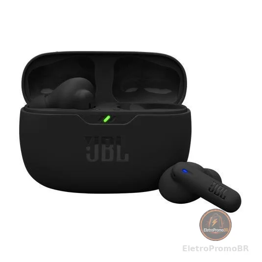 Fones de Ouvido JBL Bluetooth Wave Beam 2 Preto
