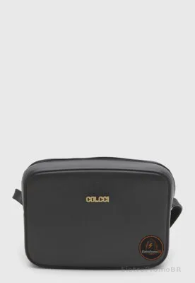 Bolsa Feminina Colcci Estruturada PVC Preta