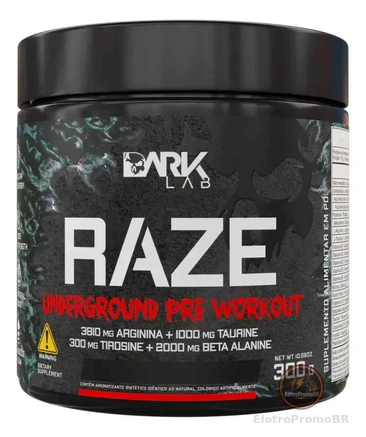 Pre Treino Raze Melancia 300g Dark Lab