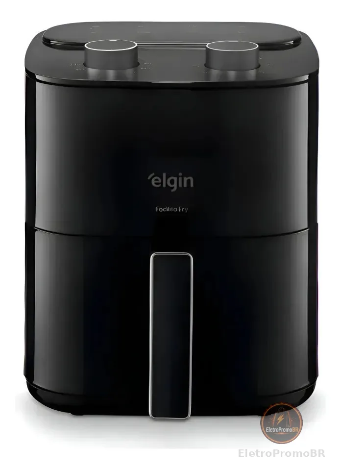 Fritadeira Air Fryer Elgin Facilita Fry 3,5l Potência 1400w Cor Preto