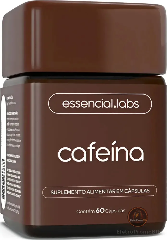 CAFEÍNA 100% PURA - 60 Cápsulas - Fórmula Concentrada para a Máxima Absorção