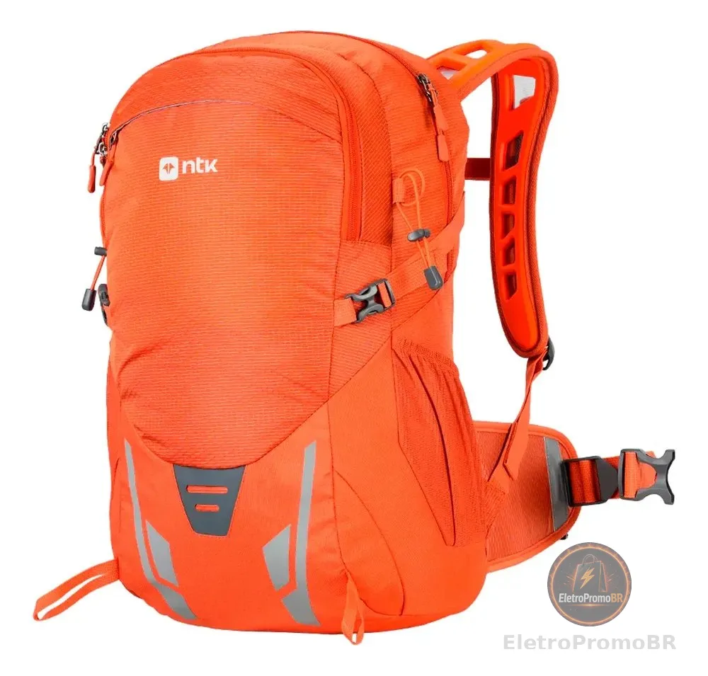 Mochila Camping Attack Air X 30l C/capa Chuva Laranja Ntk Laranja