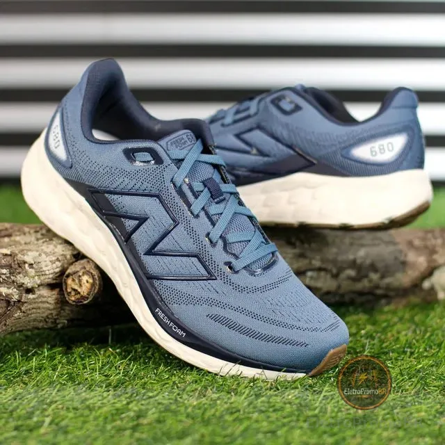Tênis New Balance Fresh Foam 680v8 Cinza Escuro Masculino