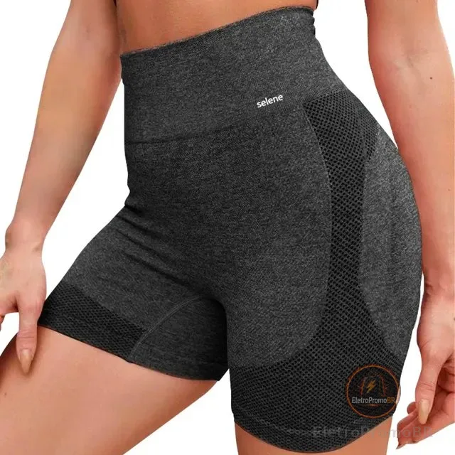 Short Selene Levanta Bumbum Sem Costura Sem Transparência