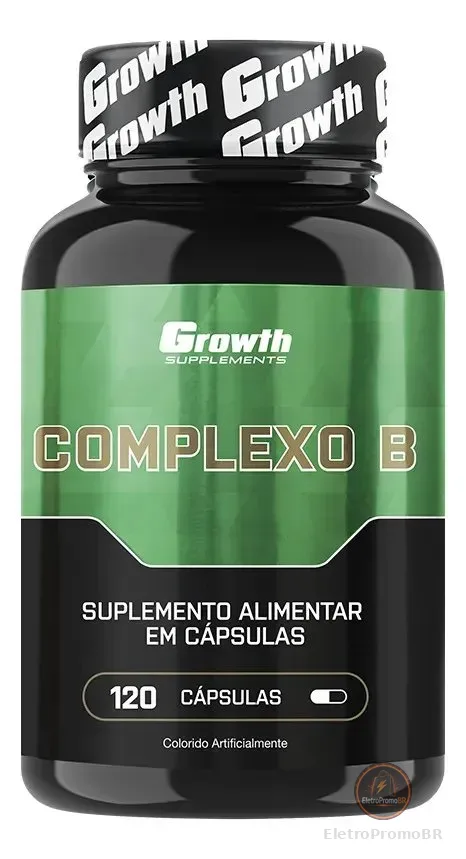 Vitamina Complexo B 120 Cápsulas Growth Supplements