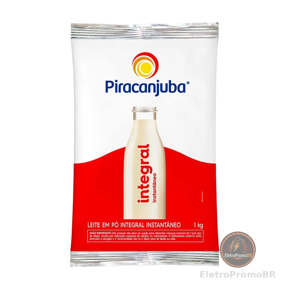 Piracanjuba Leite Em Pó Integral Instantâneo 1Kg