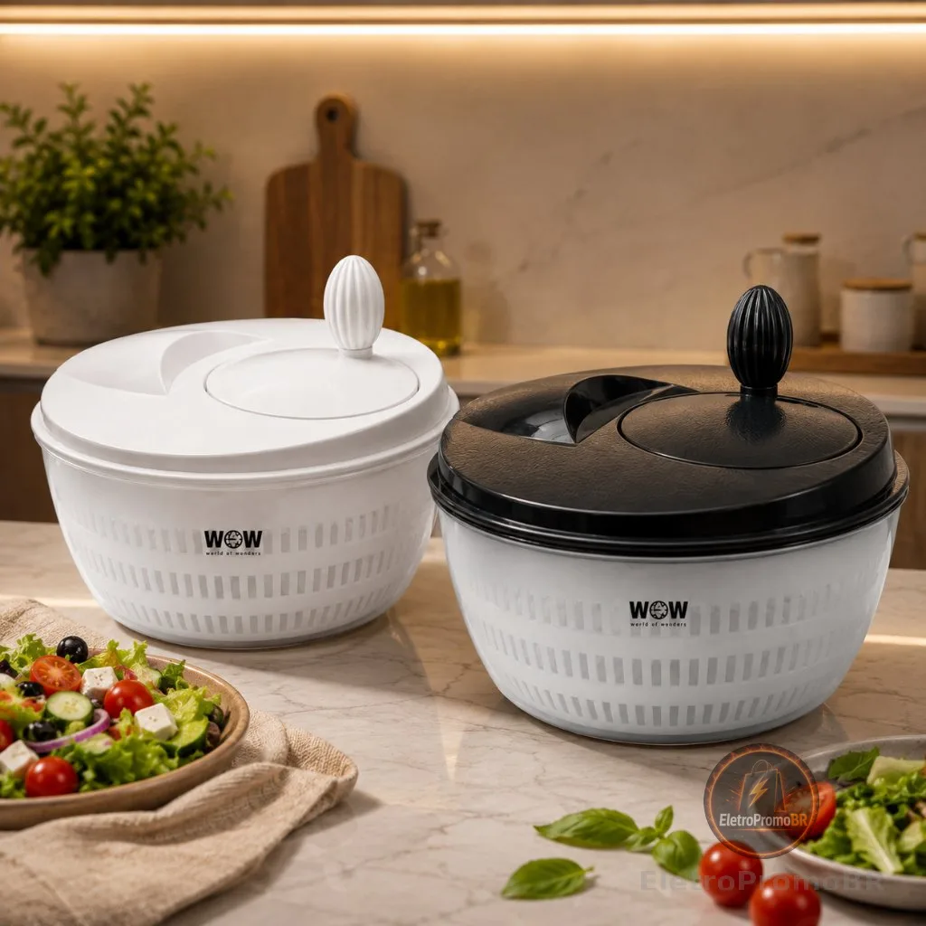 Centrífuga De Salada Secador Verduras  Manual 4 Litros