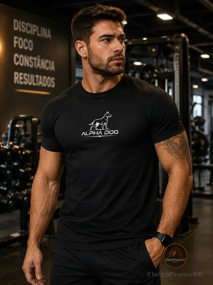 Camiseta Masculina Dry Fit Uv Polo Joker Preto M