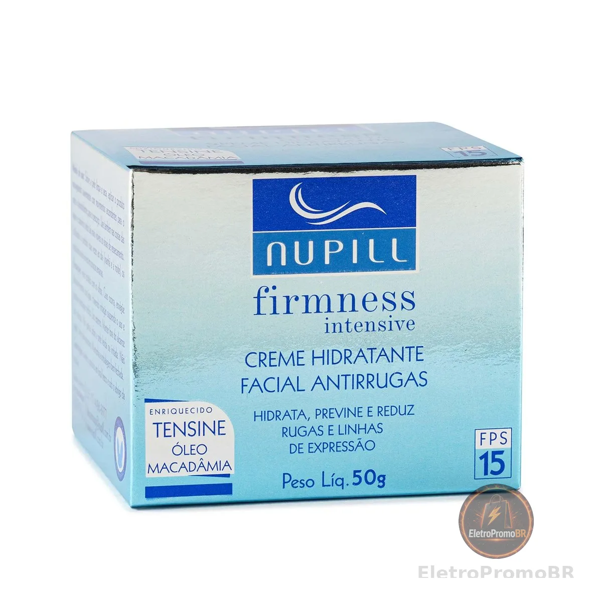 Nupill Creme Hidratante Antirrugas Tensine Fps 15 50G Azul