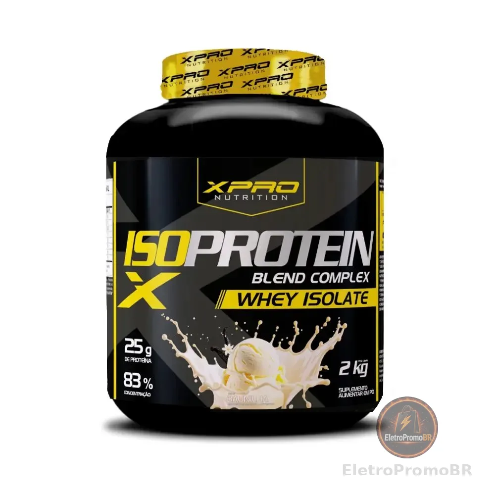 Whey Protein Isolado Iso Blend Complex Zero Açucar Low Carb Baunilha 2kg - XPro Nutrition