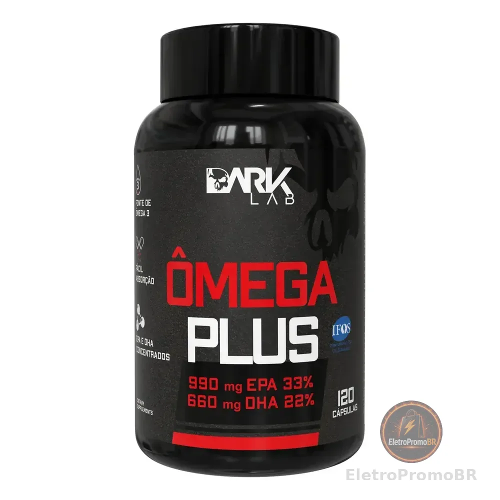 Omega Plus 120 Cápsulas Ômega 3 Dark Lab Sem Sabor