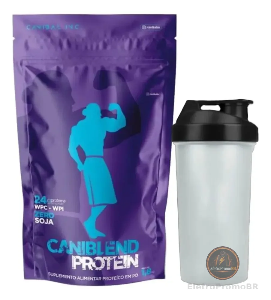 Caniblend Protein Leite 1.8kg Coqueteleira - Canibal Leite