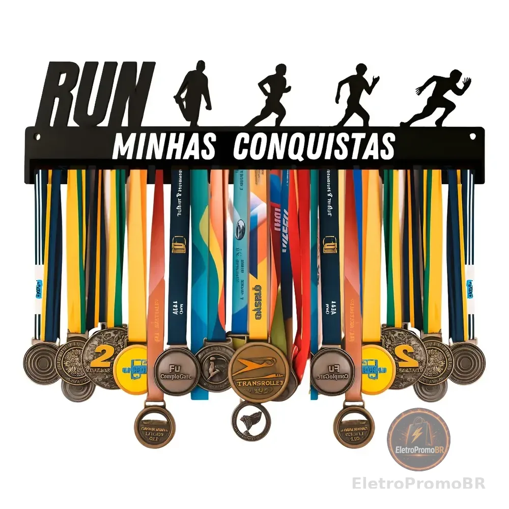Melhor Porta Medalhas Suporte Parede Até 65 Medalhas Corrida Masculino