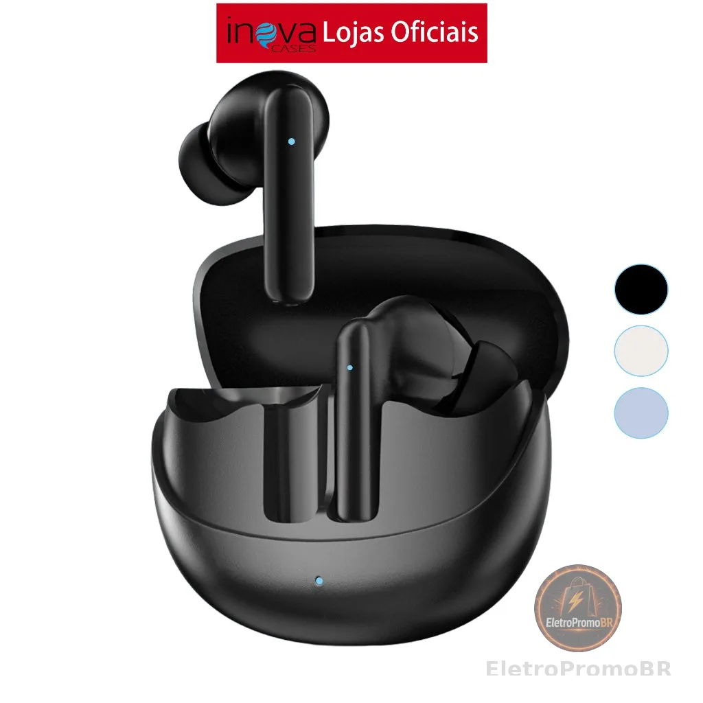 INOVA Fone de Ouvido Sem Fio Bluetooth 5,4 FON-13013 Original Para Sua Academia Corrida IPX5 prova agua
