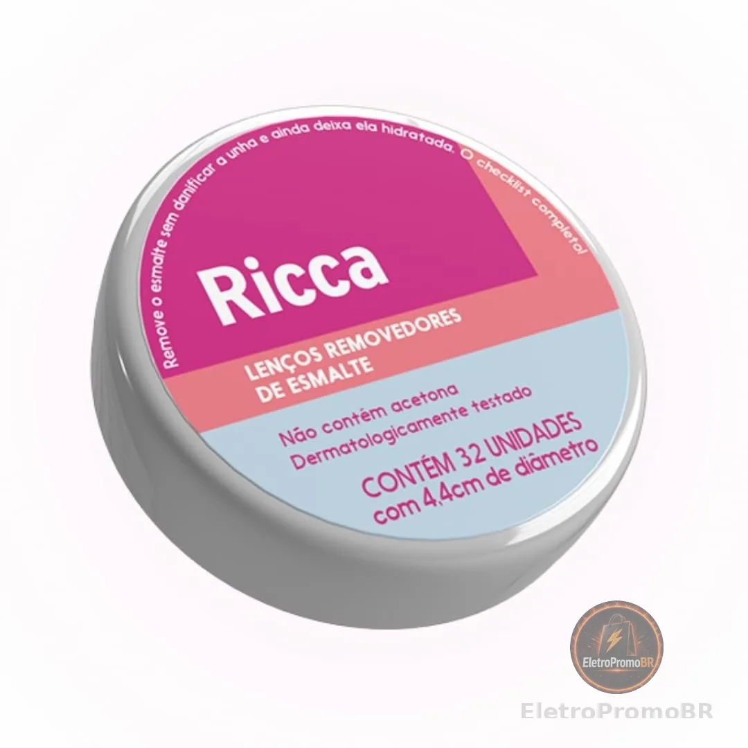 Ricca Lenço Removedor De Esmalte Ricca 32un