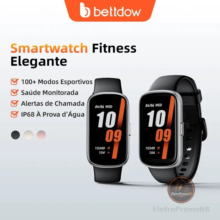 Rastreador de atividades físicas inteligente Bettdow, à prova d'água IP68, função "Encontrar meu dispositivo"