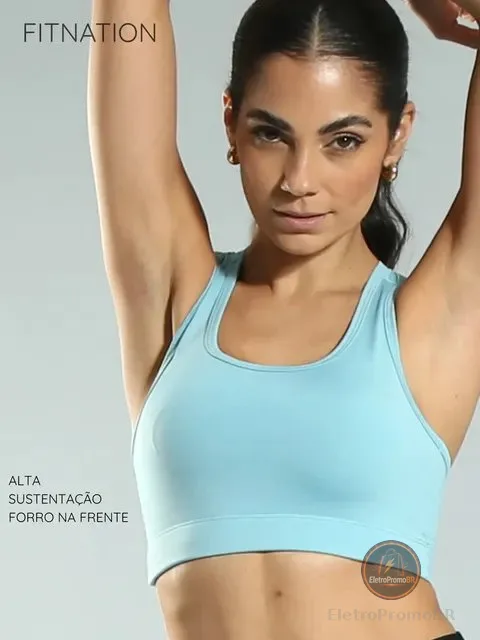 Top Fitness Nadador Alta Sustentação Confortável
