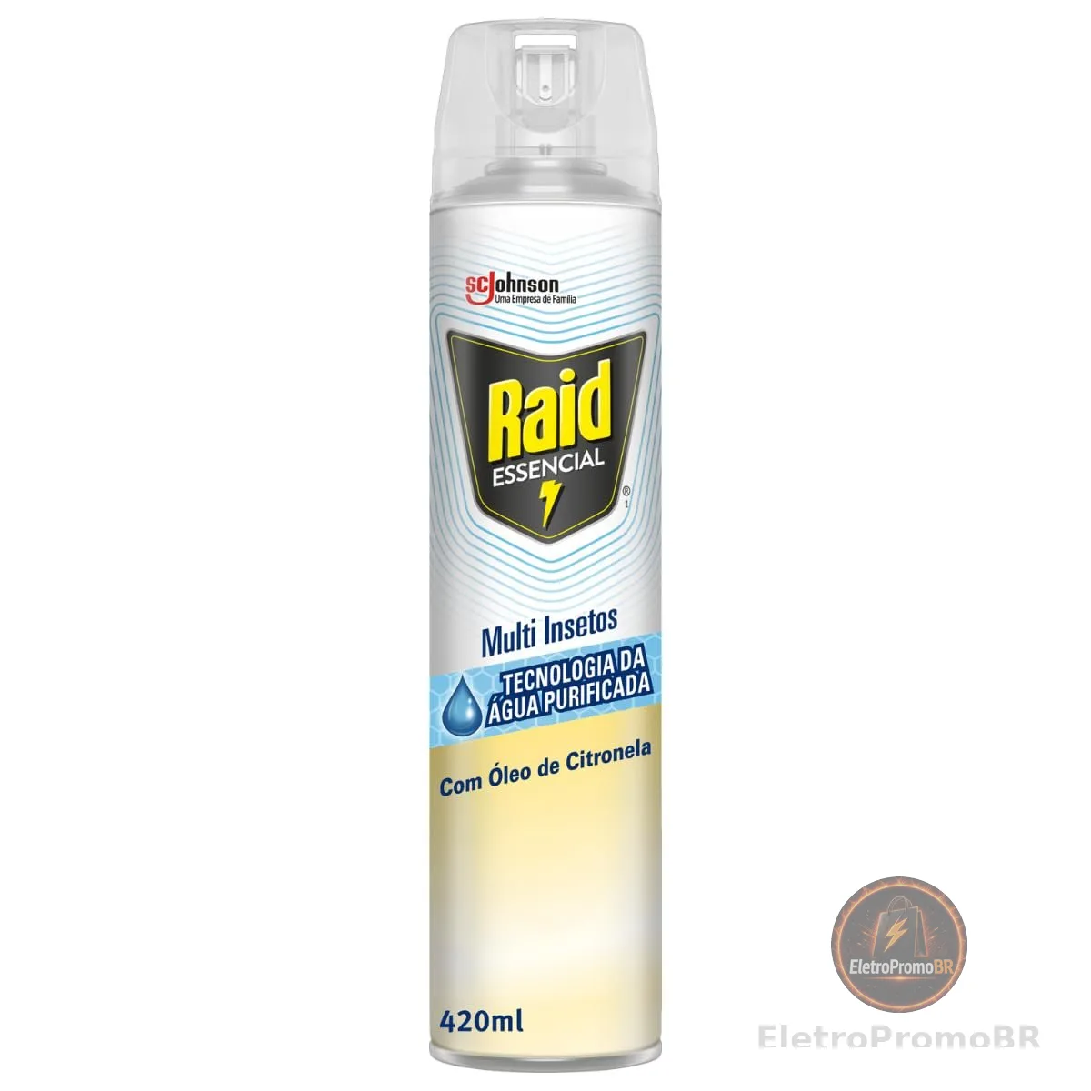 Raid Inseticida Aerosol Multi Insetos Citronela Mata Mosquito, 420ml