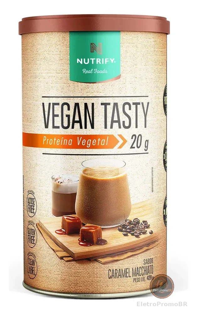 Proteína Vegan Tasty Caramel Macchiato 420g Nutrify