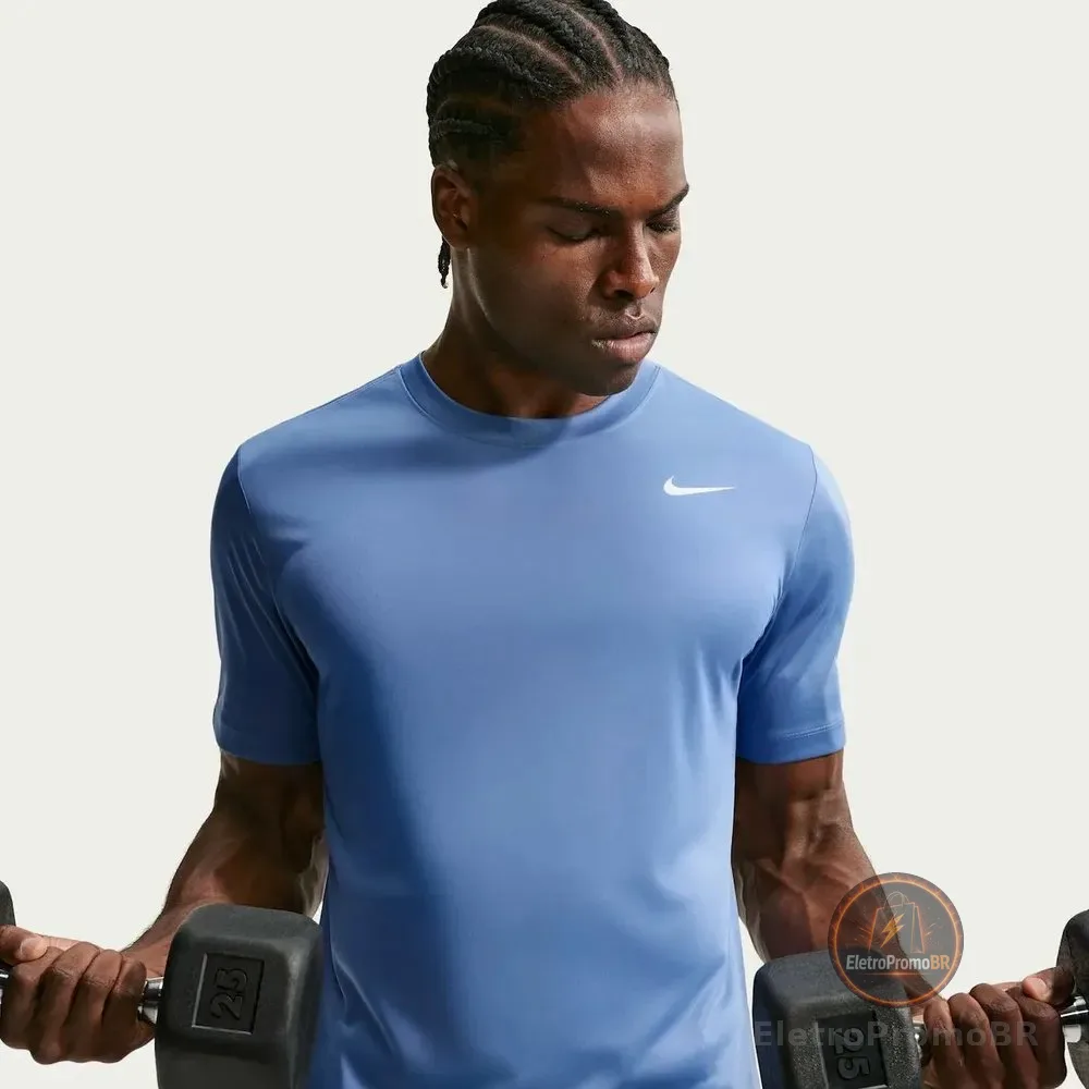 Camiseta Dri-fit Nike Flex Masculina Azul P