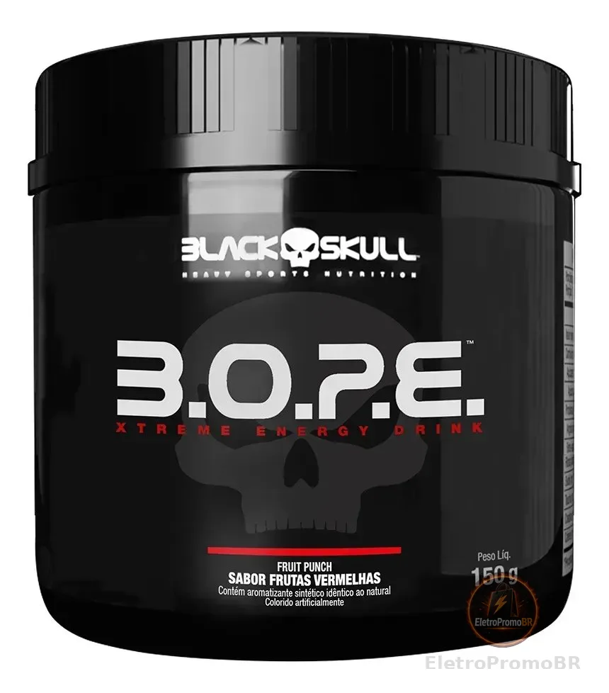 Pre Workout B.o.p.e. 150g Black Skull Sabor Frutas Vermelhas