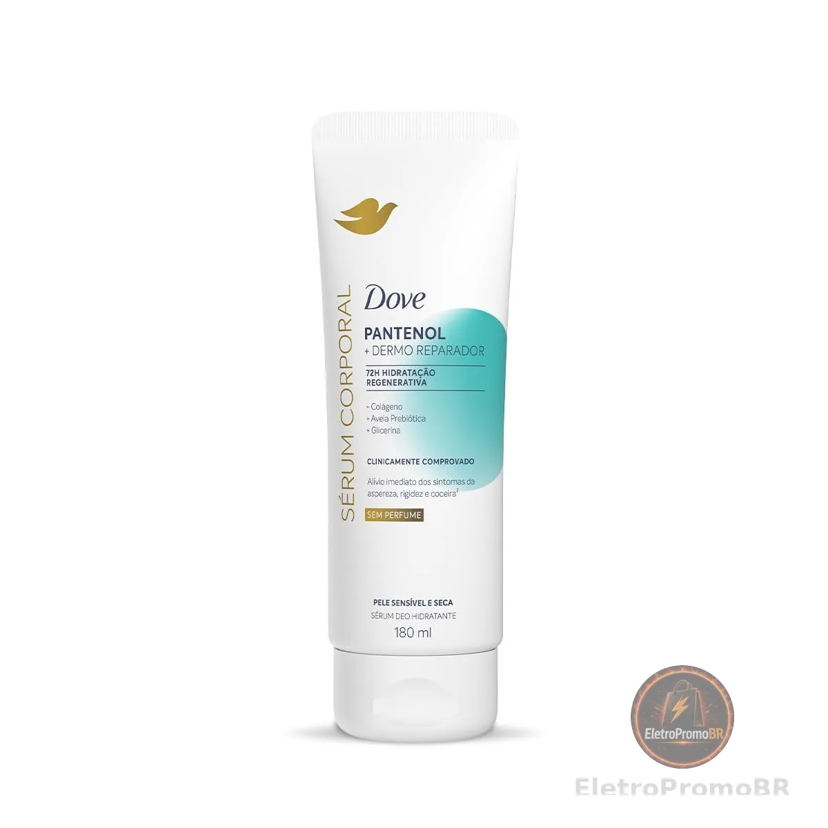 Dove Sérum Hidratante Corporal sem Perfume Pantenol + Dermo Reparador 180ml
