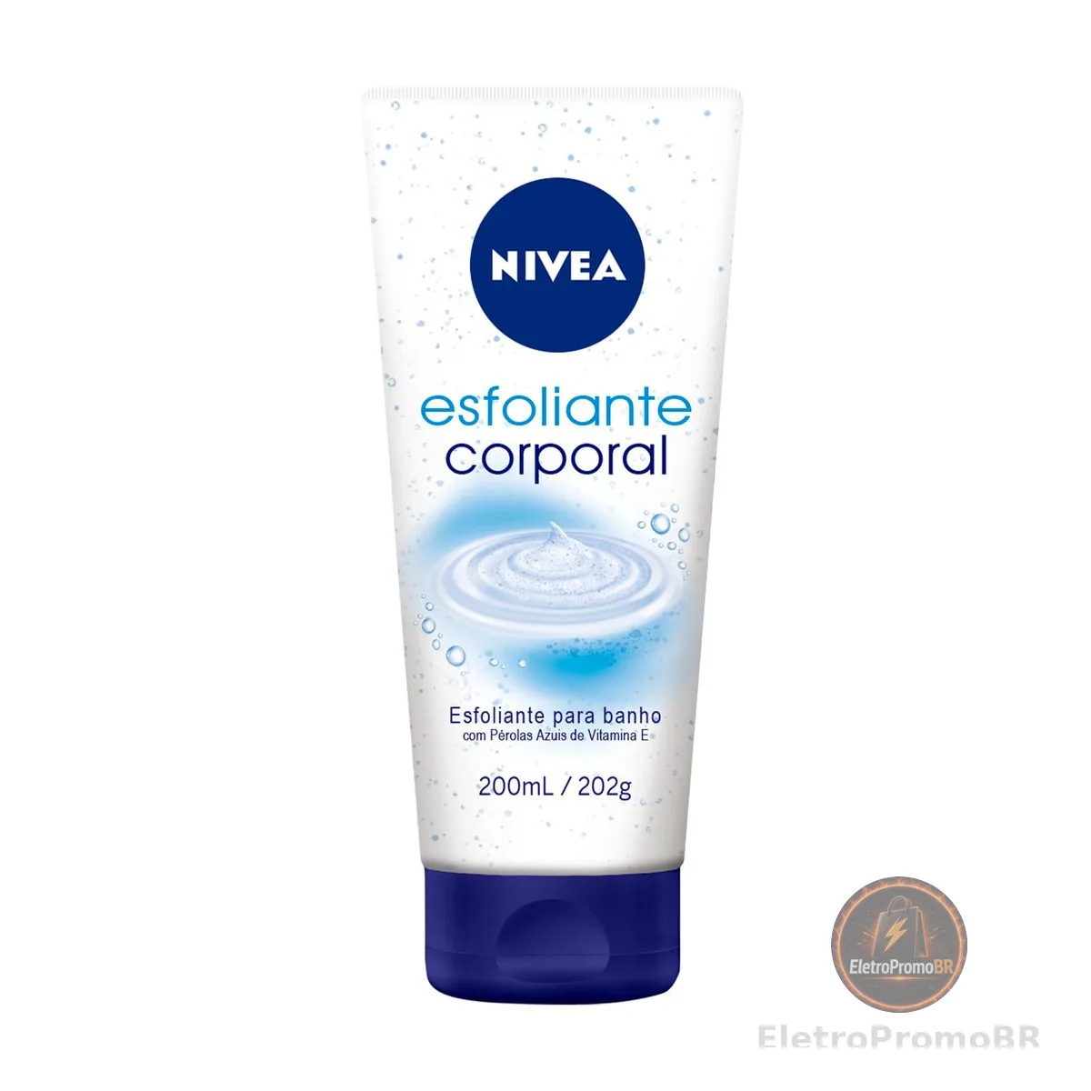 NIVEA Esfoliante Corporal para Banho 200ml, Esfoliação Suave, Remove Impurezas, Renovação Celular, Pele Uniforme e Macia
