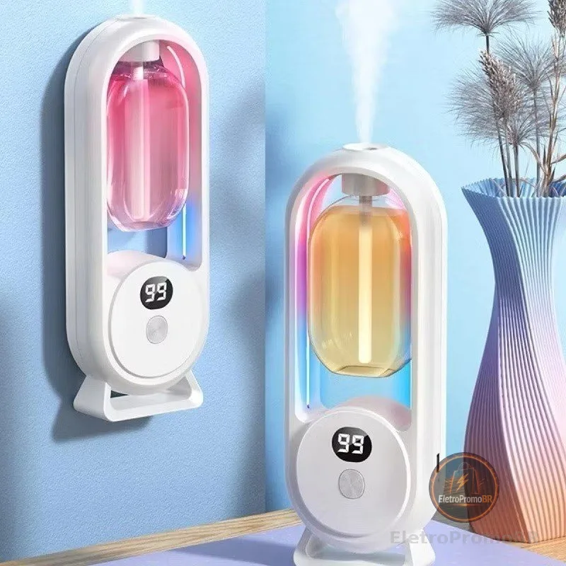 Difusor de Aroma Sem Fio de Parede | Umidificador e Desodorizador de Ambientes