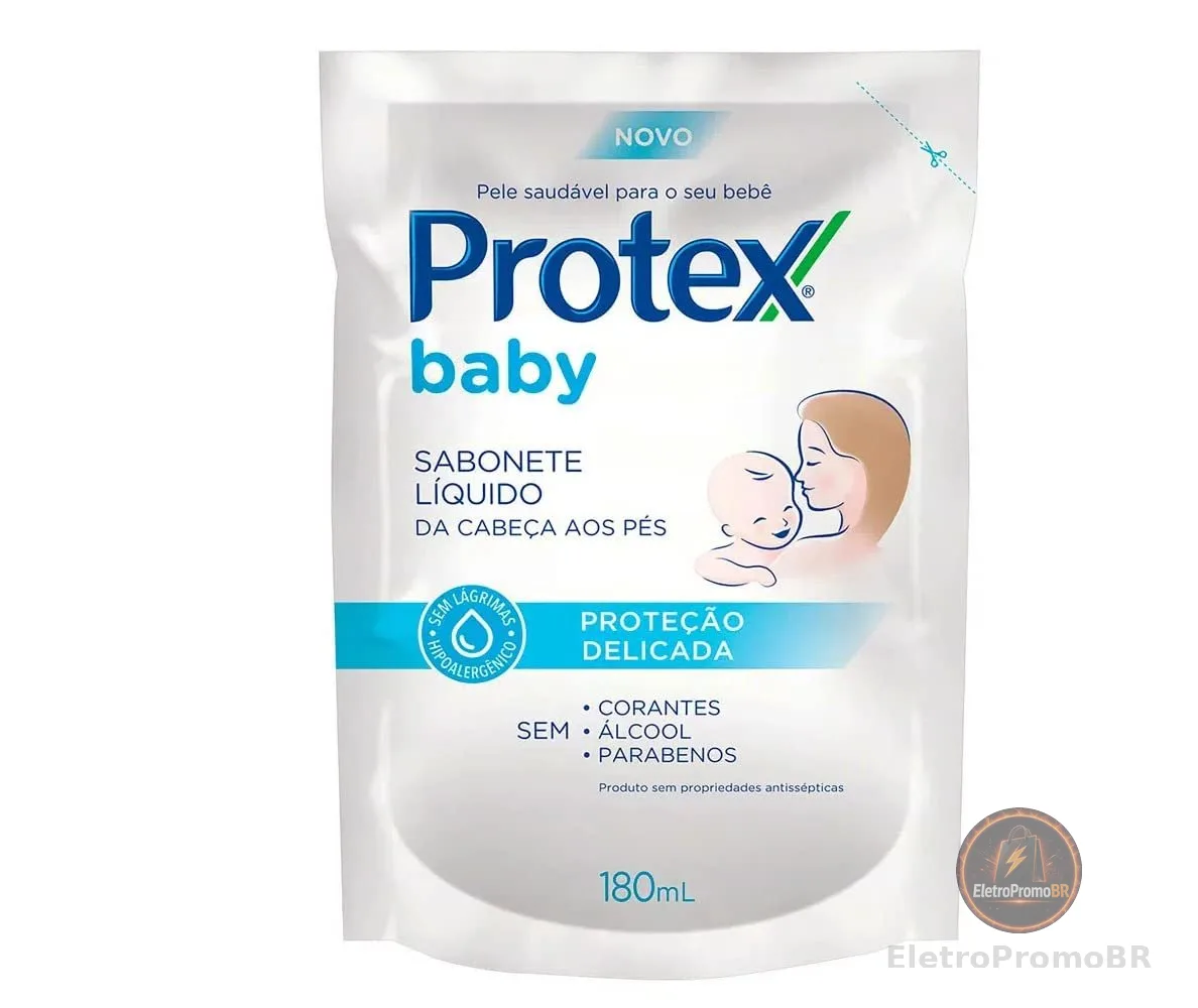 Protex Baby Delicate Care Sabonete Líquido Infantil Refil, 180ml